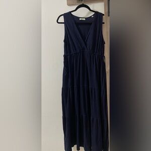Max Studio Navy Maxi Dress